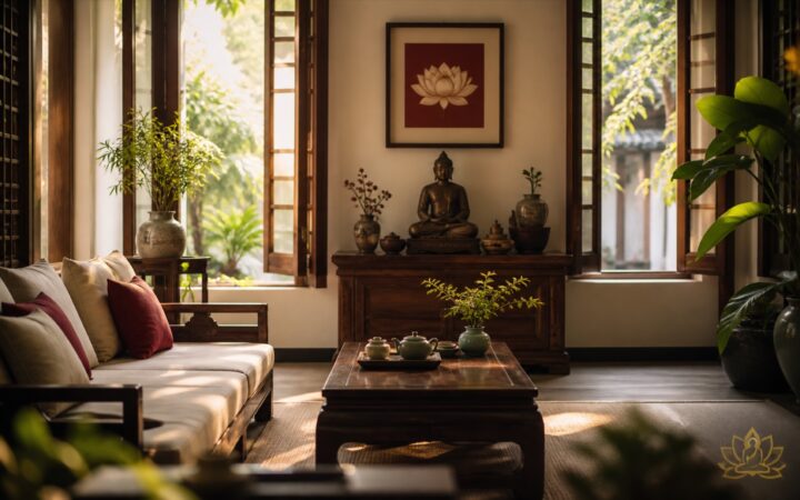 Phòng khách Việt thoáng sáng và hài hòa với thiên nhiên