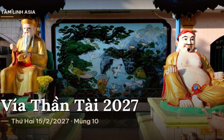 Tượng Ông Địa và Thần Tài trong miếu ở Việt Nam