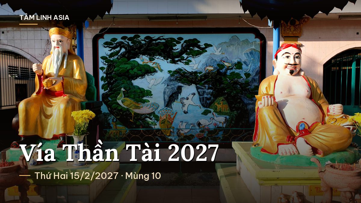 Tượng Ông Địa và Thần Tài trong miếu ở Việt Nam