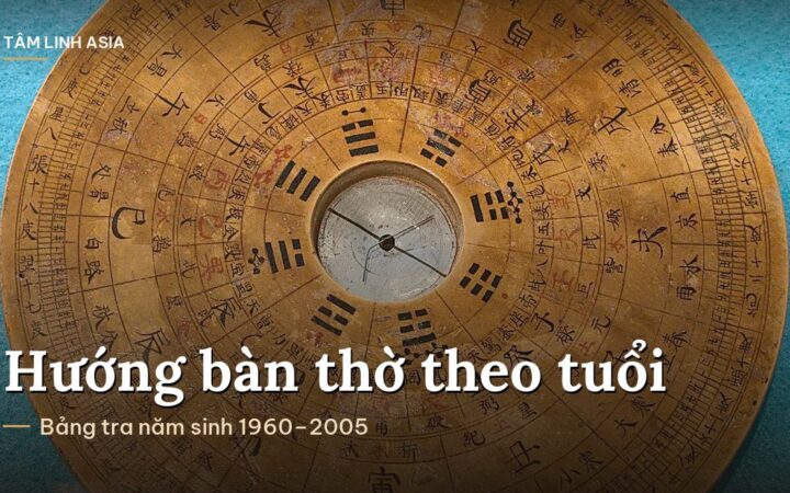 Chiếc la bàn phong thủy cổ bằng gỗ